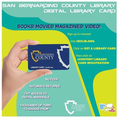 San Bernardino County Library Card 